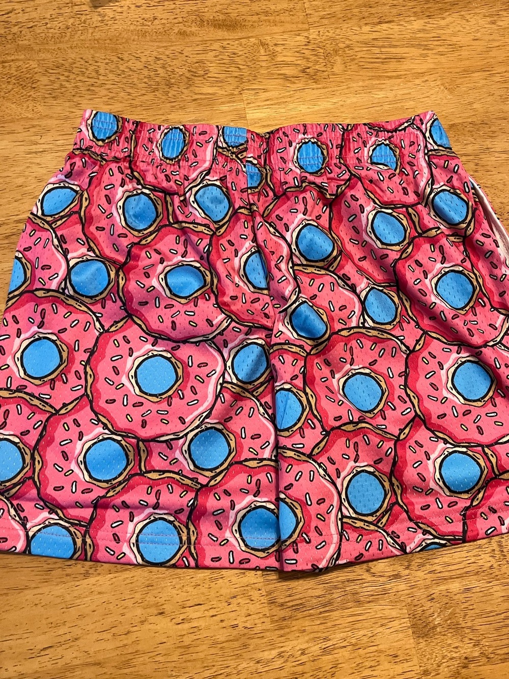 NWT Baseball Lifestyle 101 Donut Shorts Strawberry Pink Blue Mesh, Size YM